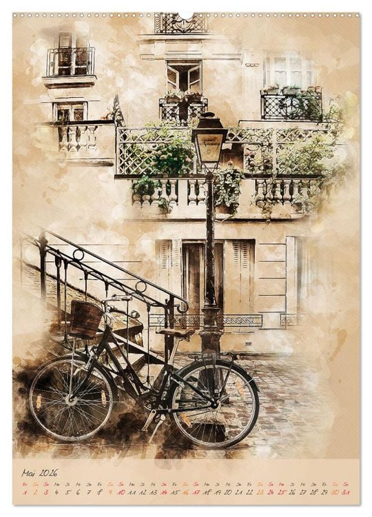 Produktbild: Paris - la Ville de l'amour (hochwertiger Premium Wandkalender 2026 DIN A2 hoch), Kunstdruck in Hochglanz
