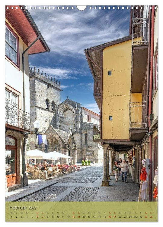 Produktbild: Die Stadt Guimar&atilde;es liegt im Norden Portugals im Distrikt Braga. (Wandkalender 2027 DIN A3 hoch), CALVENDO Monatskalender
