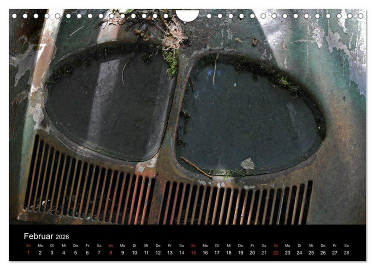 Produktbild: ROSTLAUBEN Die sch&ouml;nsten Autowracks (Wandkalender 2026 DIN A4 quer), CALVENDO Monatskalender