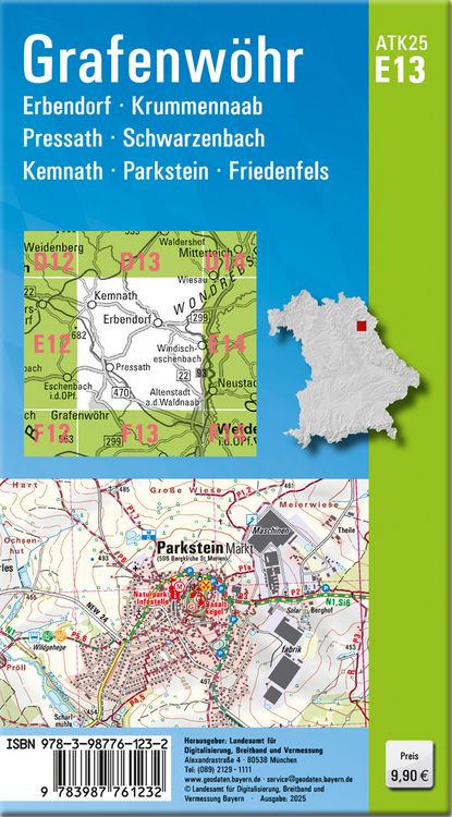 Produktbild: ATK25-E13 Grafenw&ouml;hr (Amtliche Topographische Karte 1:25000)