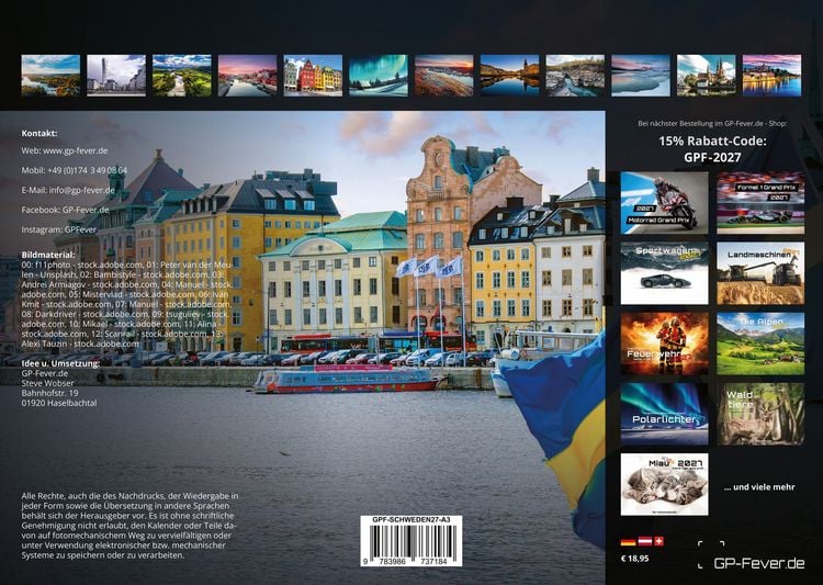Produktbild: Schweden &ndash; Magie des Nordens - 2027 - Kalender DIN A3