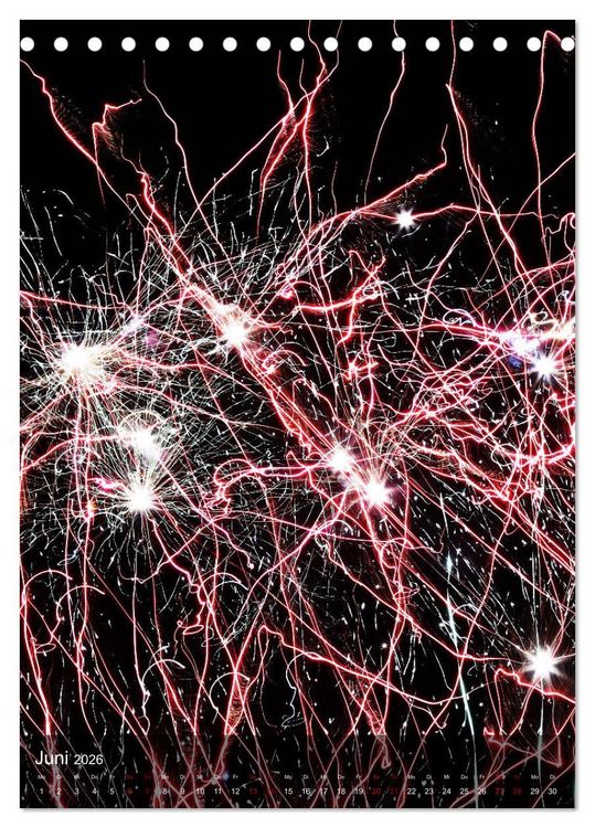 Produktbild: FEUERWERK - Lichtspiele (Tischkalender 2026 DIN A5 hoch), CALVENDO Monatskalender