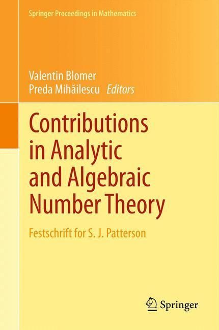Produktbild: Contributions in Analytic and Algebraic Number Theory