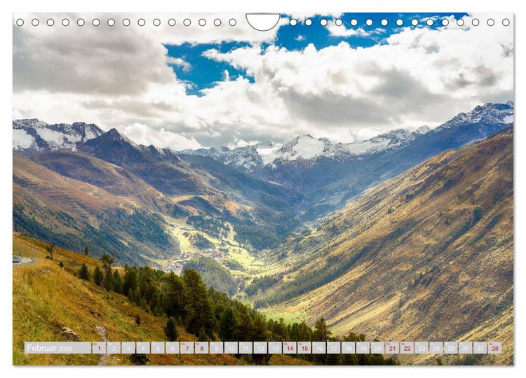 Produktbild: Route 44. Timmelsjoch, S&uuml;dtirol (Wandkalender 2026 DIN A4 quer), CALVENDO Monatskalender