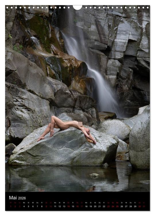 Produktbild: Wasserf&auml;lle im Tessin - Aktaufnahmen an sch&ouml;nen Wasserf&auml;llen in der S&uuml;dschweiz (Wandkalender 2026 DIN A3 hoch), CALVENDO Monatskalender