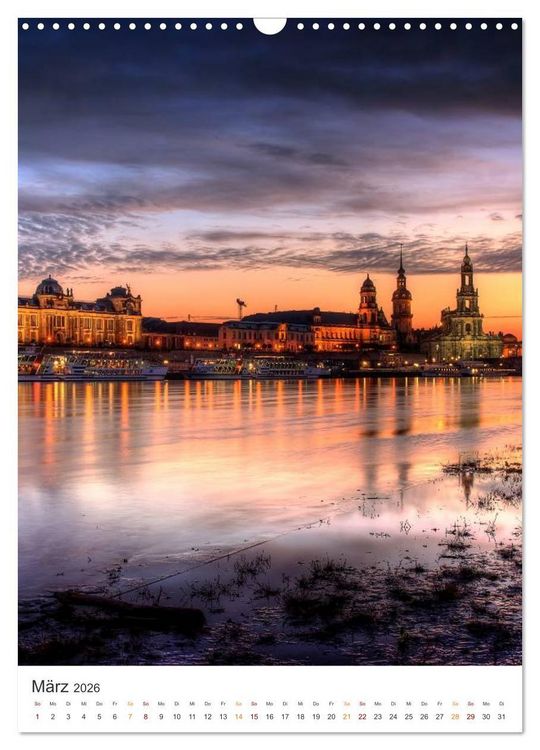 Produktbild: Highlights in Dresden (Wandkalender 2026 DIN A3 hoch), CALVENDO Monatskalender