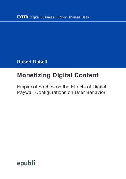 Produktbild: Monetizing Digital Content