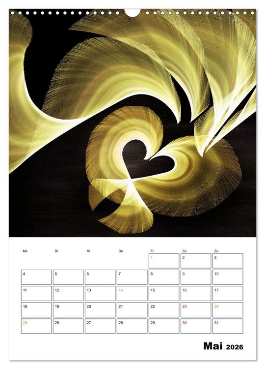 Produktbild: Zauberhaftes Textildesign (Wandkalender 2026 DIN A3 hoch), CALVENDO Monatskalender
