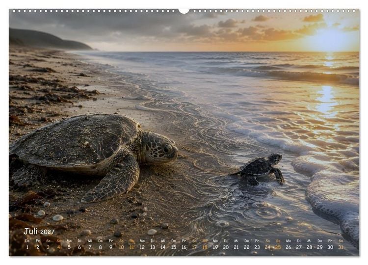 Produktbild: Wenn die Zeit so schnell vergeht,.... dann kommen Erinnerungen und W&uuml;nsche. (Wandkalender 2027 DIN A2 quer), CALVENDO Monatskalender