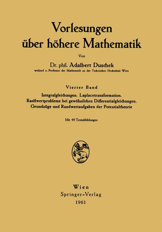Produktbild: Vorlesungen &uuml;ber h&ouml;here Mathematik