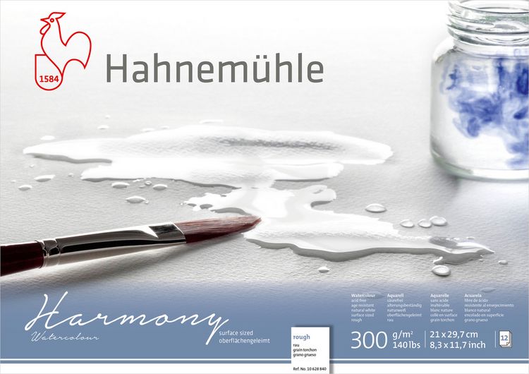 Produktbild: Hahnem&uuml;hle Papier Harmony Watercolour, DIN A 4, 300 g/m&sup2;