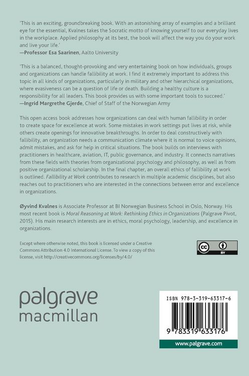 Produktbild: Fallibility at Work