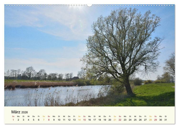 Produktbild: Bremen-Blockland (hochwertiger Premium Wandkalender 2026 DIN A2 quer), Kunstdruck in Hochglanz