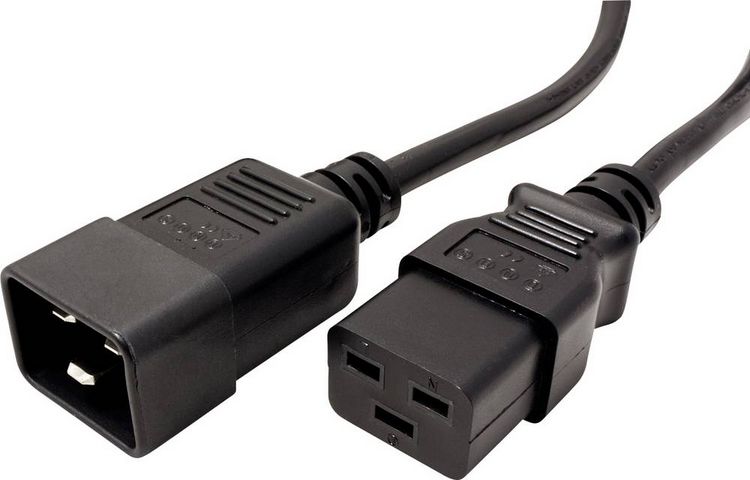 Produktbild: Roline 19.08.1562 Strom Anschlusskabel Schwarz 2.00m