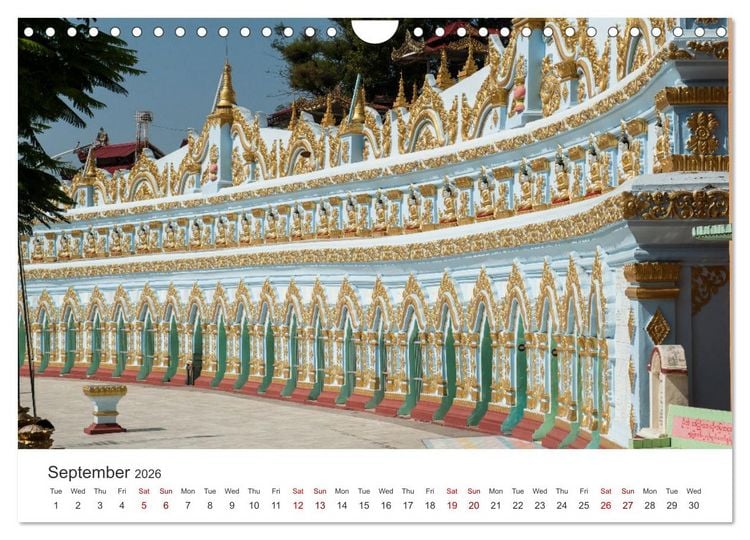 Produktbild: Life in Myanmar, Burma (Wall Calendar 2026 DIN A4 landscape), CALVENDO 12 Month Wall Calendar