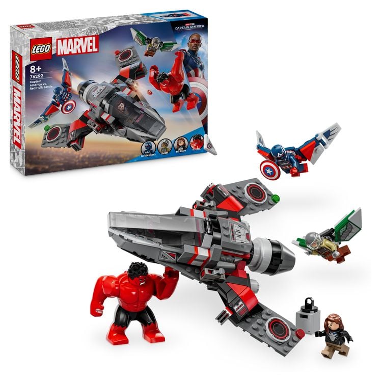 Bild vom Artikel LEGO Marvel Showdown zwischen Captain America und Red Hulk Set 76292 vom Autor 