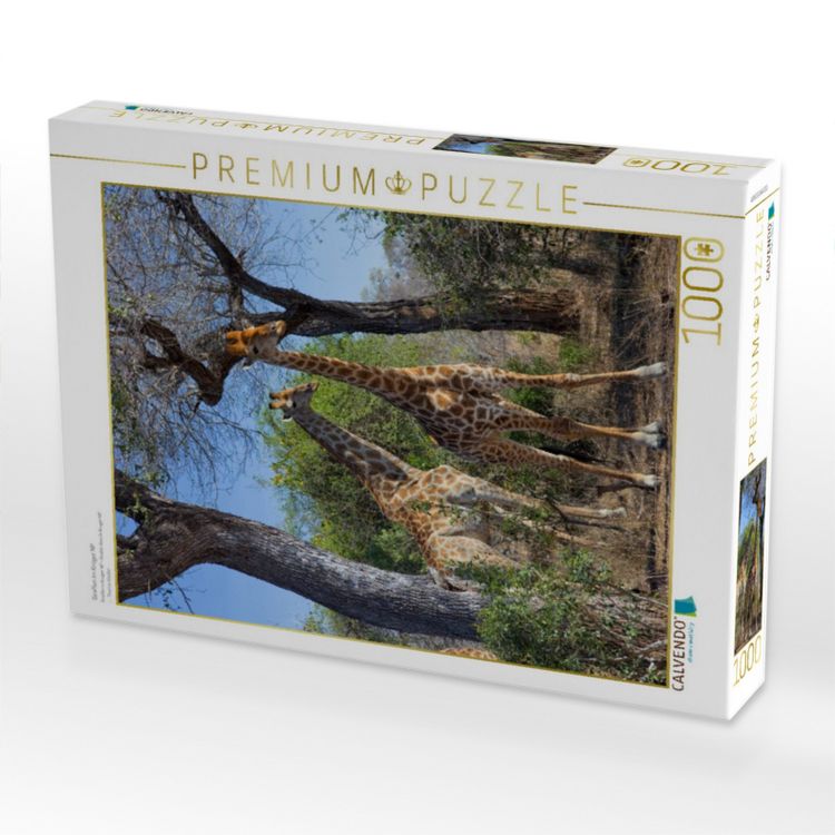 Produktbild: CALVENDO Puzzle Giraffen im Kr&uuml;ger NP | 1000 Teile Lege-Gr&ouml;&szlig;e 64x48cm Foto-Puzzle f&uuml;r gl&uuml;ckliche Stunden