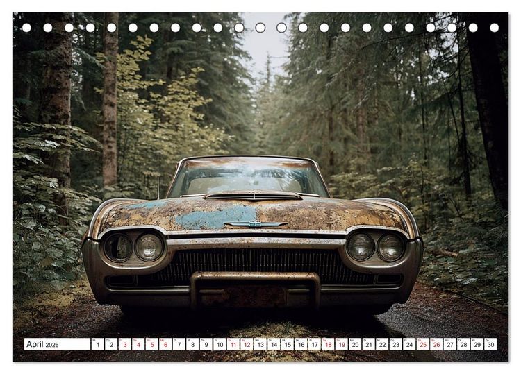 Produktbild: Rost trifft Nostalgie (Tischkalender 2026 DIN A5 quer), CALVENDO Monatskalender