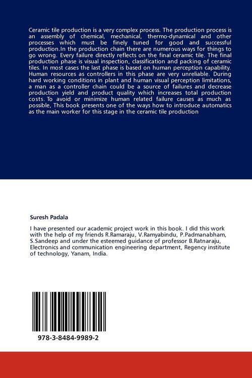 Produktbild: Quality Control of Ceramic Tiles Using Image Processing