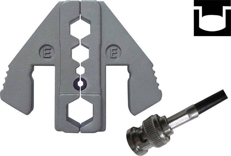 Produktbild: TOOLCRAFT PLE-0E Crimp-Eins&auml;tze Geeignet f&uuml;r Kabeltyp: RG58, RG59, RG62, RG6 Passend f&uuml;r Marke (Zangen): TOOLCRAFT PZ-500