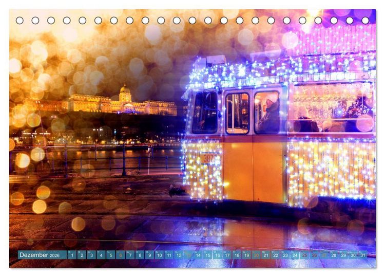 Produktbild: Romantisches Budapest - Ungarns sch&ouml;ne Hauptstadt an der Donau (Tischkalender 2026 DIN A5 quer), CALVENDO Monatskalender