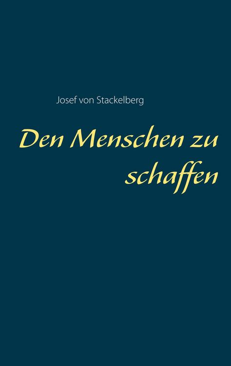 Produktbild: Den Menschen zu schaffen