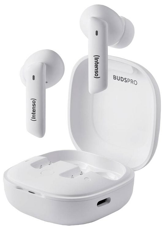 Produktbild: Intenso Buds Pro T502HAE wei&szlig; In Ear Kopfh&ouml;rer Bluetooth&reg; Wei&szlig; Noise Cancelling Wasserabweisend Handy