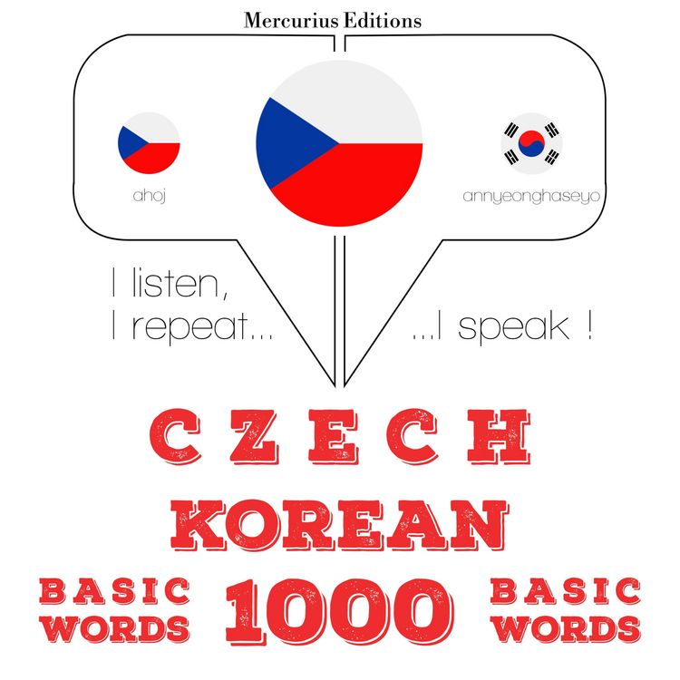 Produktbild: Če&scaron;tina - korej&scaron;tina: 1000 z&aacute;kladn&iacute;ch slov
