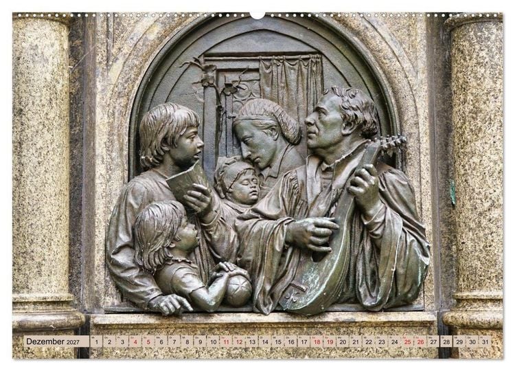 Produktbild: Hier war Martin Luther (Wandkalender 2027 DIN A2 quer), CALVENDO Monatskalender