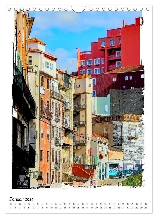 Produktbild: Porto Perle am Douro (Wandkalender 2026 DIN A4 hoch), CALVENDO Monatskalender