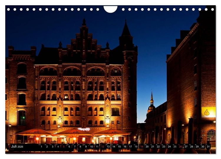 Produktbild: Stralsund F&Uuml;R NACHTSCHW&Auml;RMER (Wandkalender 2026 DIN A4 quer), CALVENDO Monatskalender