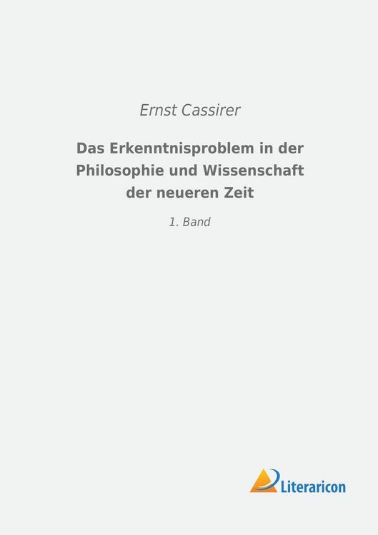 Produktbild: Das Erkenntnisproblem in der Philosophie und Wissenschaft der neueren Zeit