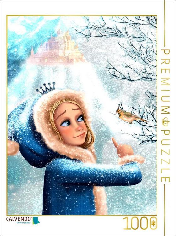 Produktbild: CALVENDO Puzzle Prinzessin im Schnee | 1000 Teile Lege-Gr&ouml;&szlig;e 64x48cm Foto-Puzzle f&uuml;r gl&uuml;ckliche Stunden