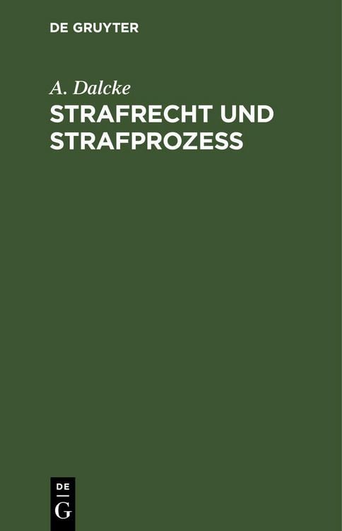 Produktbild: Strafrecht und Strafproze&szlig;