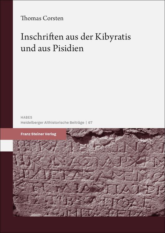 Produktbild: Inschriften aus der Kibyratis und aus Pisidien