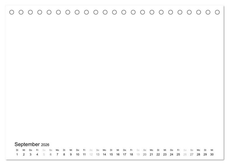 Produktbild: Bastelkalender - Weiss (Tischkalender 2026 DIN A5 quer), CALVENDO Monatskalender