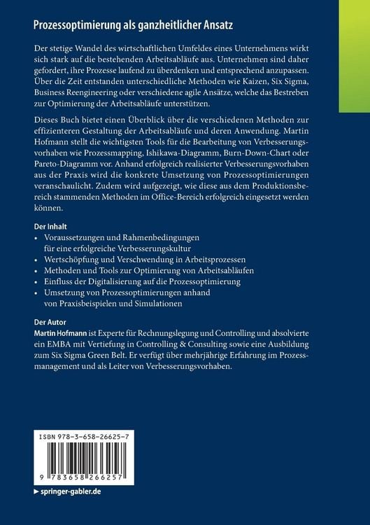 Produktbild: Prozessoptimierung als ganzheitlicher Ansatz