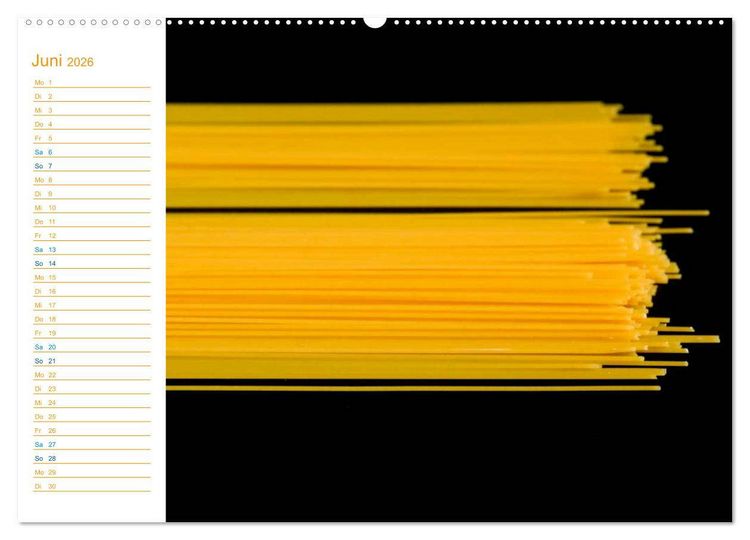 Produktbild: Pasta (hochwertiger Premium Wandkalender 2026 DIN A2 quer), Kunstdruck in Hochglanz