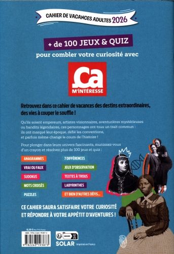 Produktbild: Cahier de vacances Ca m'int&eacute;resse 2026 : Histoire