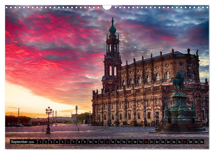 Produktbild: WUNDERVOLLES DRESDEN (Wandkalender 2026 DIN A3 quer), CALVENDO Monatskalender