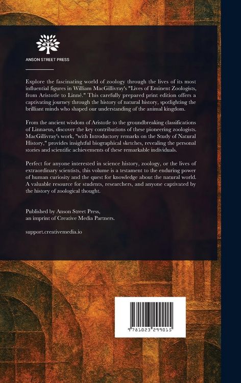 Produktbild: Lives of Eminent Zoologists, From Aristotle to Linn&aelig;us