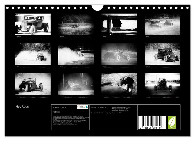 Produktbild: Hot Rods (Wandkalender 2026 DIN A4 quer), CALVENDO Monatskalender