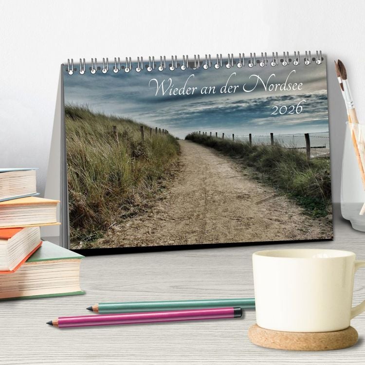 Produktbild: Wieder an der Nordsee (Tischkalender 2026 DIN A5 quer), CALVENDO Monatskalender