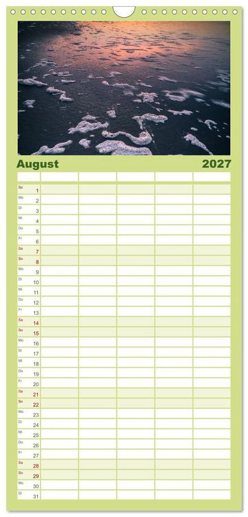 Produktbild: Familienplaner 2027 - Ameland Wundersch&ouml;ne Insel mit 5 Spalten (Wandkalender, 21 x 45 cm) CALVENDO