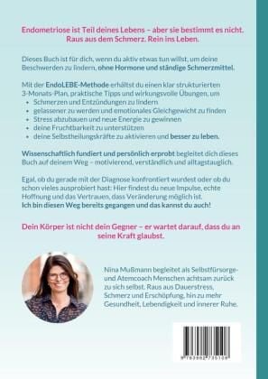 Produktbild: Endometriose - 4 Schritte aus dem Schmerz - inklusive Schmerz- und Erfolgstagebuch, Video und Audio-Dateien - Ver&auml;nderung darf leicht sein