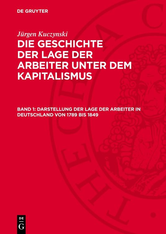 Produktbild: Darstellung der Lage der Arbeiter in Deutschland von 1789 bis 1849