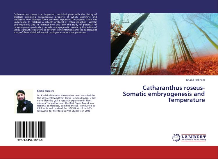 Produktbild: Catharanthus roseus-Somatic embryogenesis and Temperature