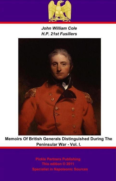 Produktbild: Memoirs of British Generals Distinguished During The Peninsular War. Vol I.
