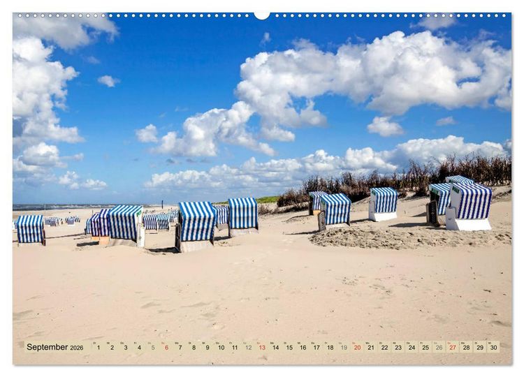 Produktbild: Norderney Spaziergang (hochwertiger Premium Wandkalender 2026 DIN A2 quer), Kunstdruck in Hochglanz