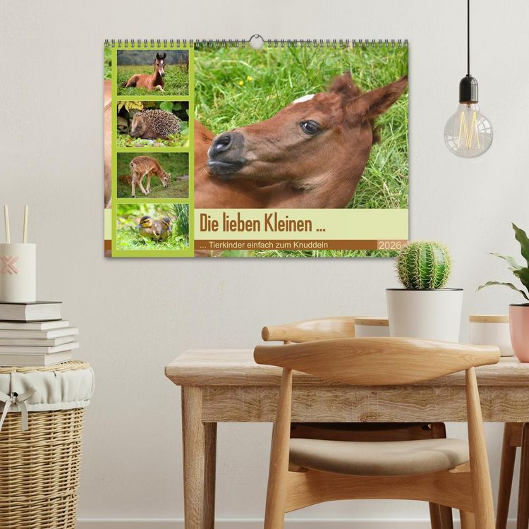 Produktbild: Die lieben Kleinen ... Tierkinder einfach zum Knuddeln (Wandkalender 2026 DIN A3 quer), CALVENDO Monatskalender